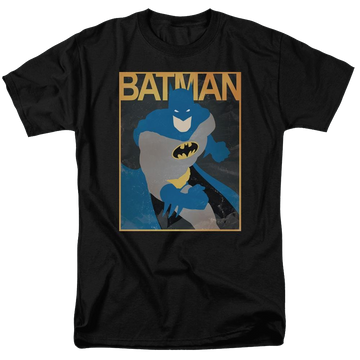 Black men's regular fit t-shirt with Batman Simple Bm Poster graphic