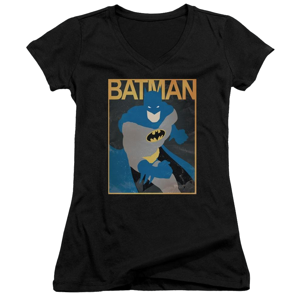 Batman Simple Bm Poster - Juniors V-Neck T-Shirt Juniors V-Neck T-Shirt Batman   