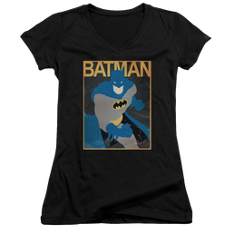 Batman Simple Bm Poster - Juniors V-Neck T-Shirt Juniors V-Neck T-Shirt Batman   