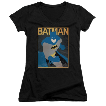 Batman Simple Bm Poster - Juniors V-Neck T-Shirt Juniors V-Neck T-Shirt Batman   