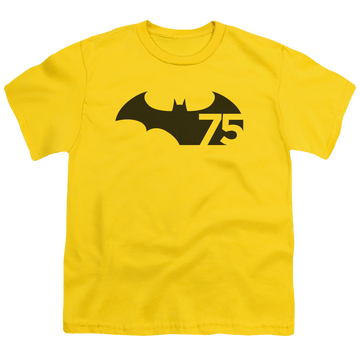 DC Batman 75 Logo - Youth T-Shirt Youth T-Shirt (Ages 8-12) Batman   