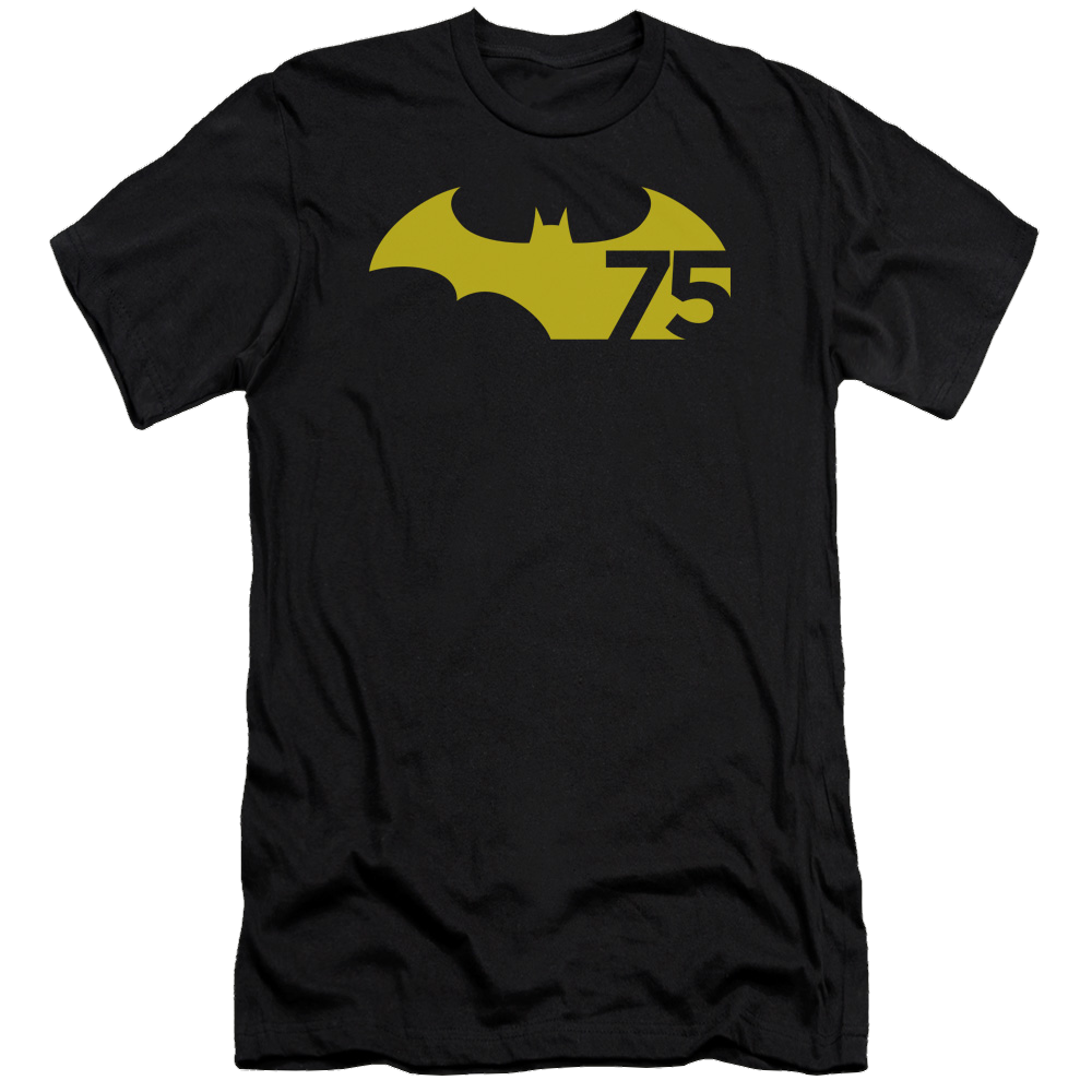 Batman 75 Logo 2 - Men's Premium Slim Fit T-Shirt Men's Premium Slim Fit T-Shirt Batman   