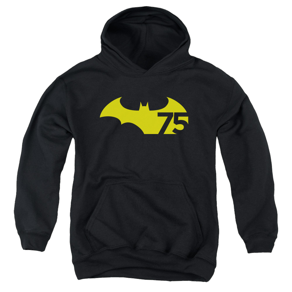 DC Batman 75 Logo 2 - Youth Hoodie Youth Hoodie (Ages 8-12) Batman   