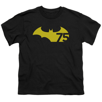 DC Batman 75 Logo 2 - Youth T-Shirt Youth T-Shirt (Ages 8-12) Batman   