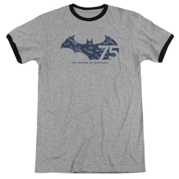 Batman 75 Year Collage - Men's Ringer T-Shirt Men's Ringer T-Shirt Batman   