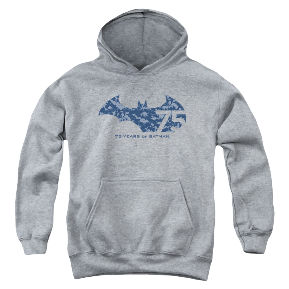 DC Batman 75 Year Collage - Youth Hoodie Youth Hoodie (Ages 8-12) Batman   