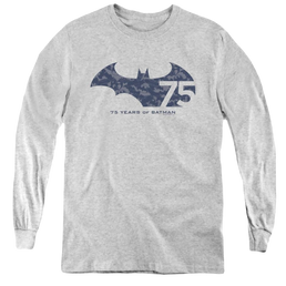 Dc Batman 75 Year Collage - Youth Long Sleeve T-Shirt Youth Long Sleeve T-Shirt Batman   