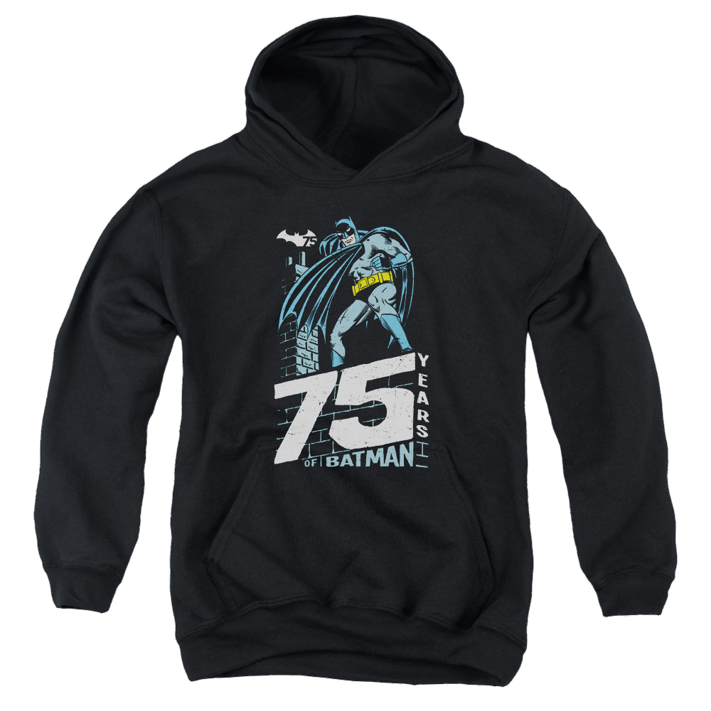 DC Batman Rooftop - Youth Hoodie Youth Hoodie (Ages 8-12) Batman   