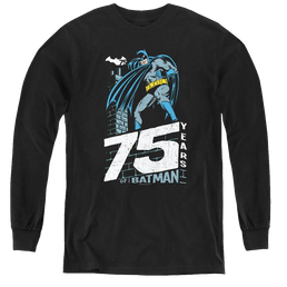 Dc Batman Rooftop - Youth Long Sleeve T-Shirt Youth Long Sleeve T-Shirt Batman   