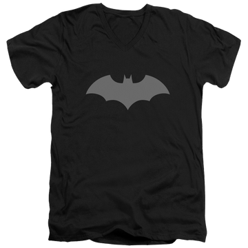 Black men's v-neck t-shirt with Batman 52 Black graphic