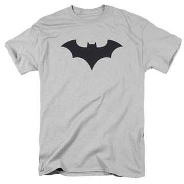 Silver men's regular fit t-shirt with Dc Batman 52 Title Logo graphic