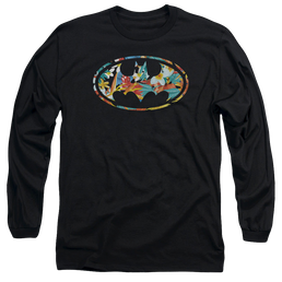 Batman Hawaiian Bat - Men's Long Sleeve T-Shirt Men's Long Sleeve T-Shirt Batman   