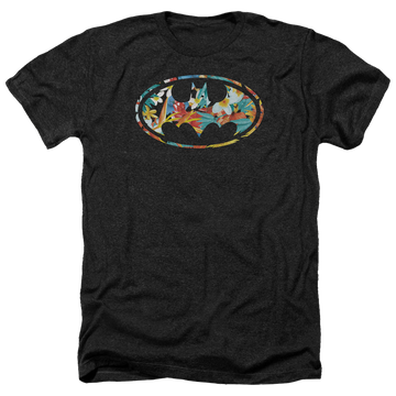Batman Hawaiian Bat - Men's Heather T-Shirt Men's Heather T-Shirt Batman   
