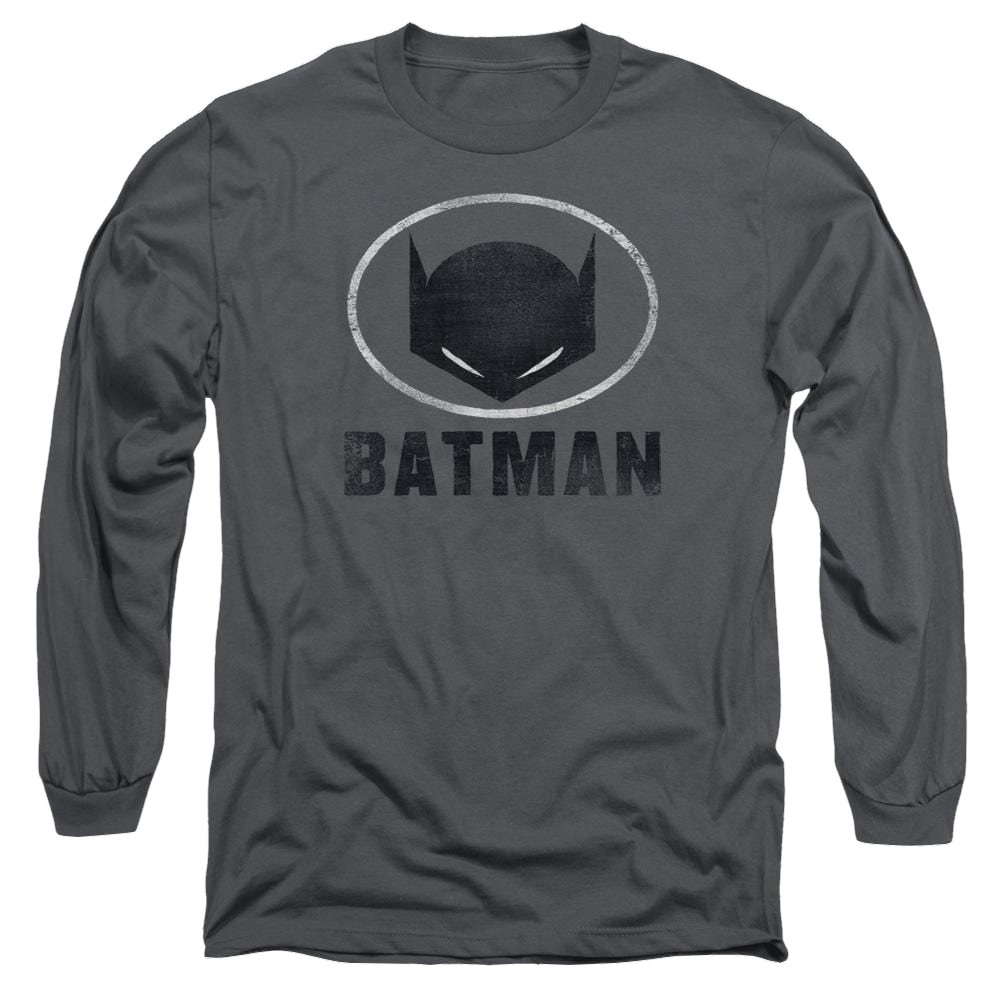 Batman Mask In Oval - Men's Long Sleeve T-Shirt Men's Long Sleeve T-Shirt Batman   