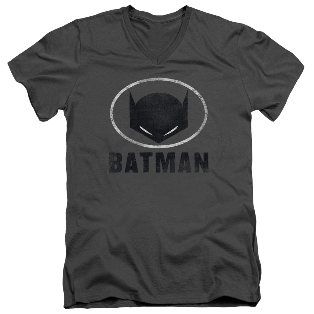 Batman Mask In Oval - Men's V-Neck T-Shirt Men's V-Neck T-Shirt Batman   