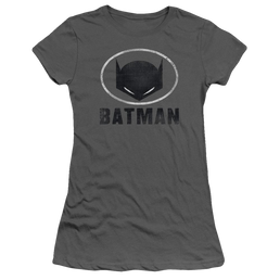 Batman Mask In Oval - Juniors T-Shirt Juniors T-Shirt Batman   