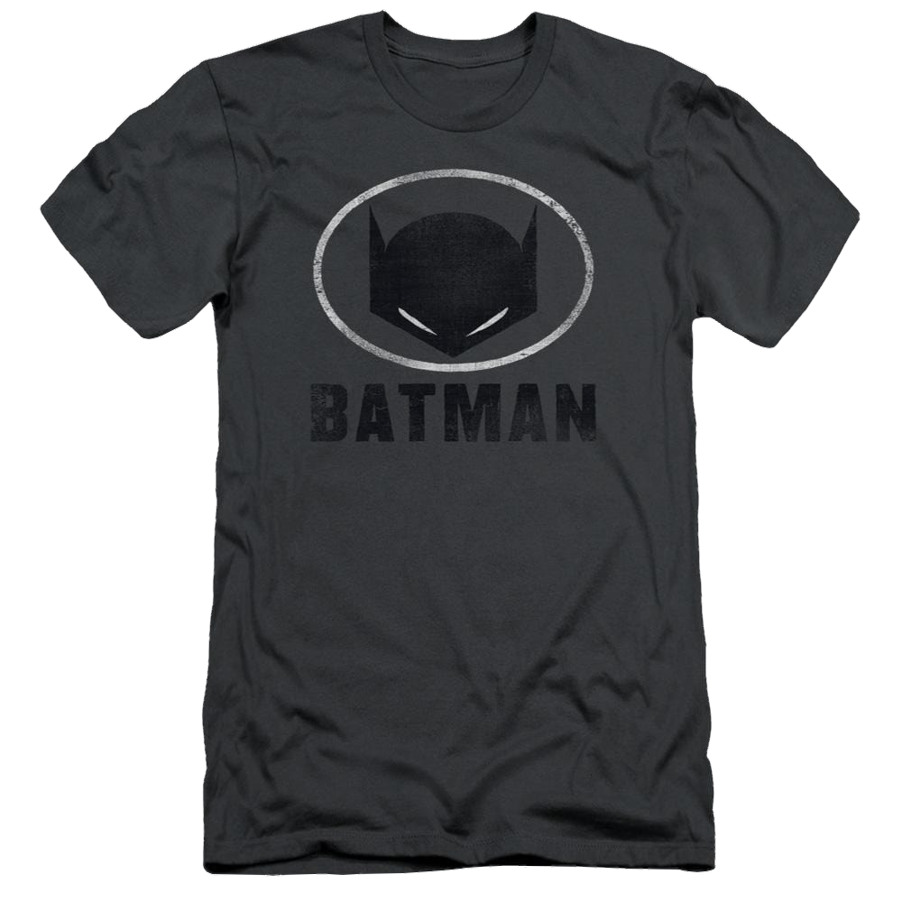 Batman Mask In Oval - Men's Slim Fit T-Shirt Men's Slim Fit T-Shirt Batman   