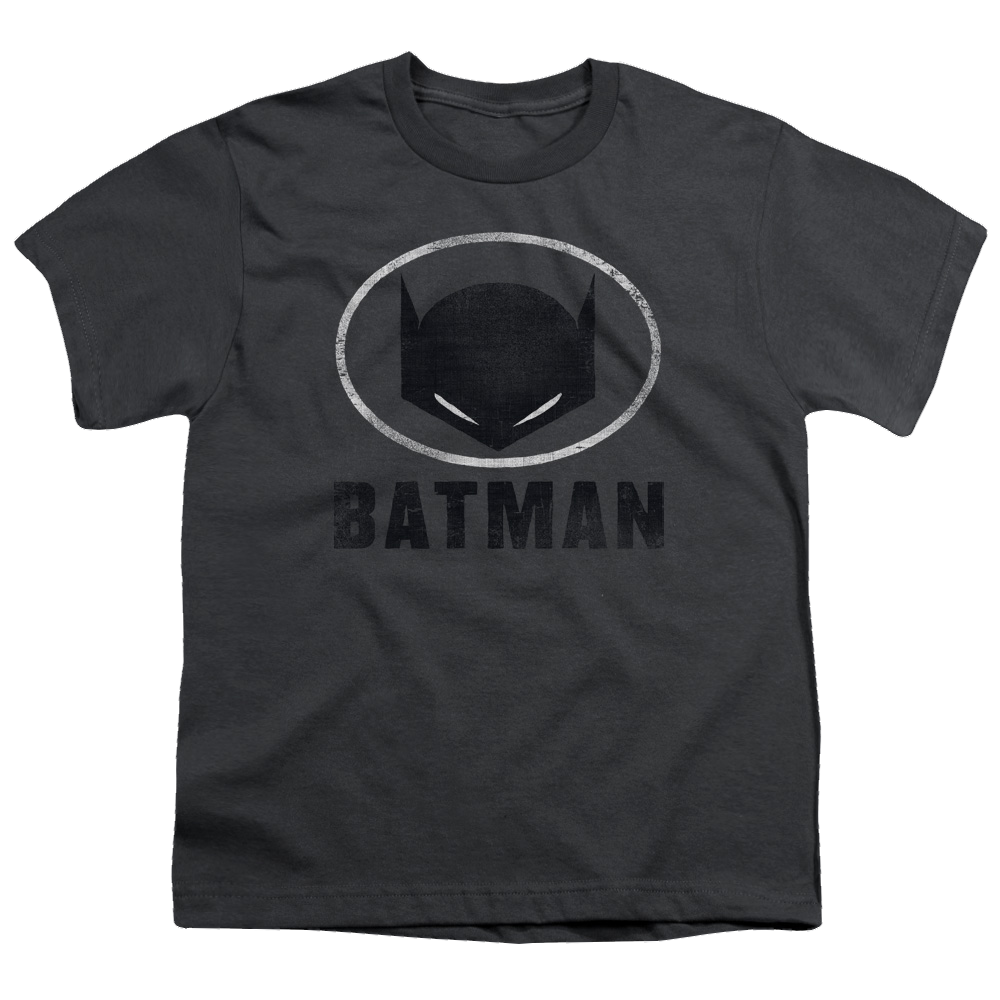 DC Batman Mask In Oval - Youth T-Shirt Youth T-Shirt (Ages 8-12) Batman   