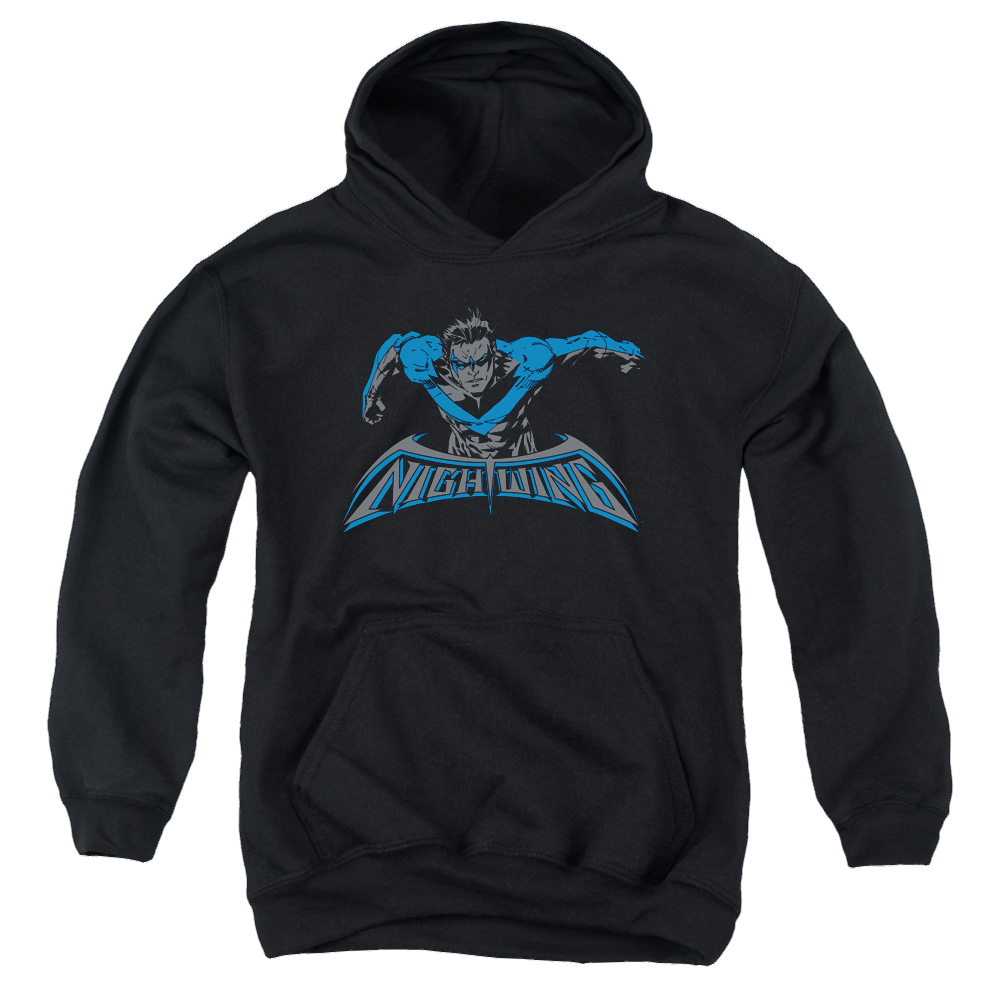 Nightwing Wing Of The Night - Youth Hoodie Youth Hoodie (Ages 8-12) Nightwing   