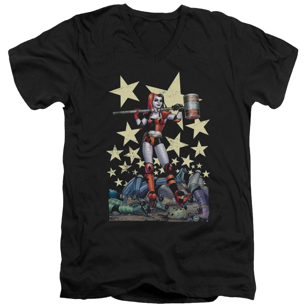Batman Hammer Time - Men's V-Neck T-Shirt Men's V-Neck T-Shirt Harley Quinn   