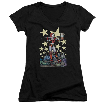 Batman Hammer Time - Juniors V-Neck T-Shirt Juniors V-Neck T-Shirt Harley Quinn   