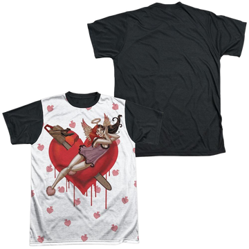 Harley Quinn Batman Vroom men's black back t-shirt