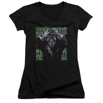 Batman Insanity - Juniors V-Neck T-Shirt Juniors V-Neck T-Shirt Joker   