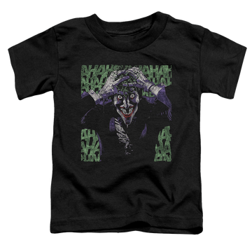 Black toddler t-shirt with Joker Insanity graphic