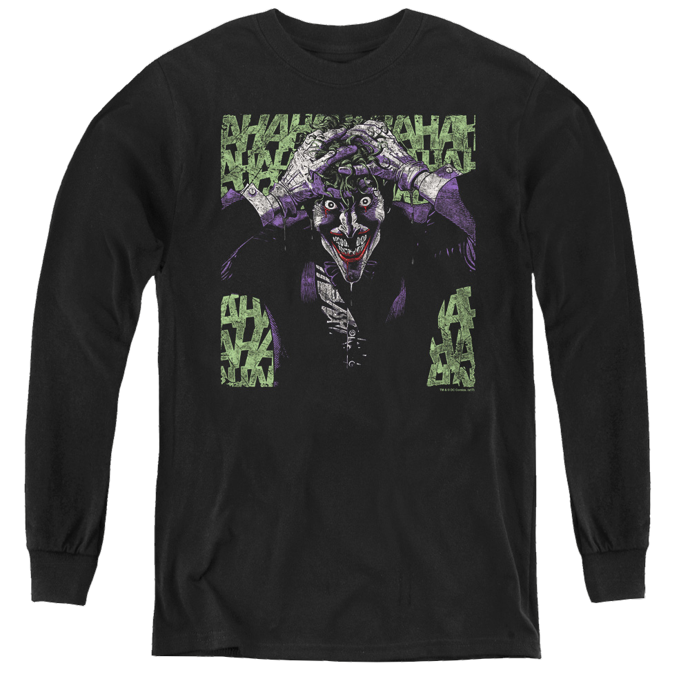 Joker, The Insanity - Youth Long Sleeve T-Shirt Youth Long Sleeve T-Shirt Joker   
