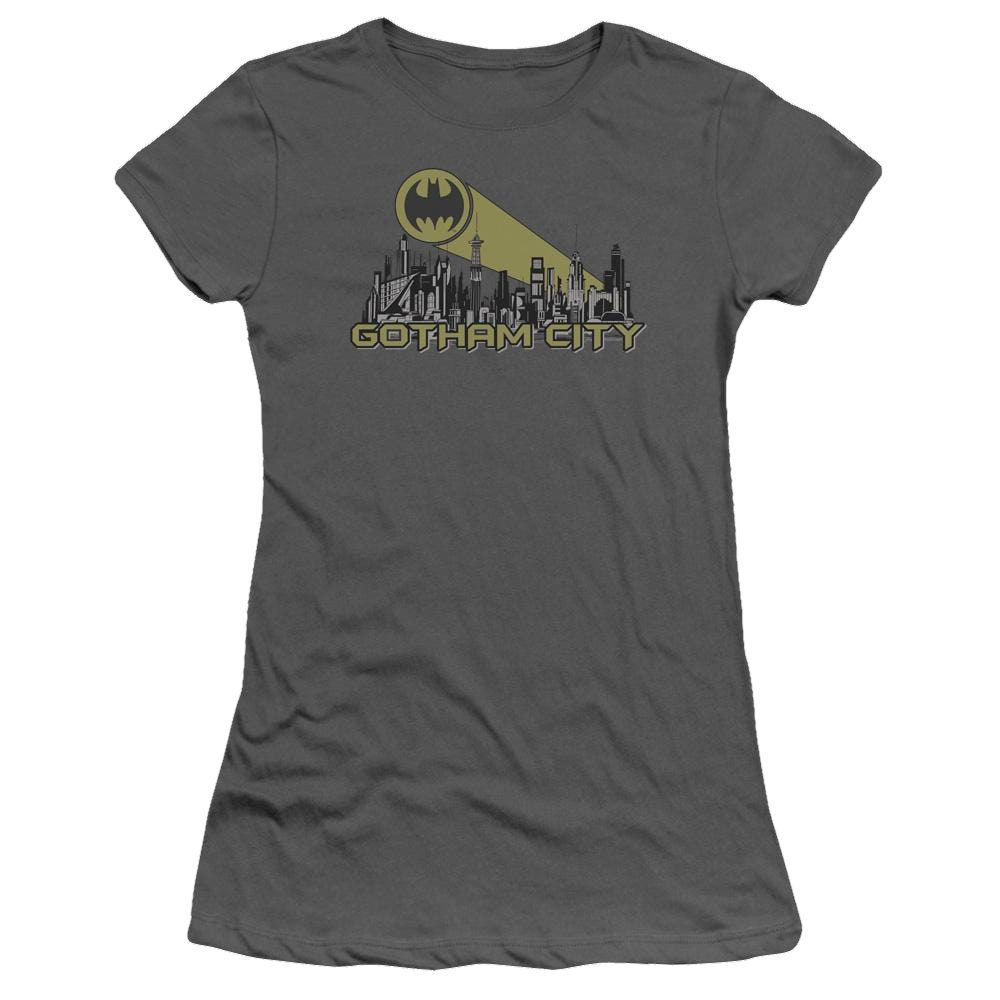 Batman Gotham Skyline - Juniors T-Shirt Juniors T-Shirt Batman   