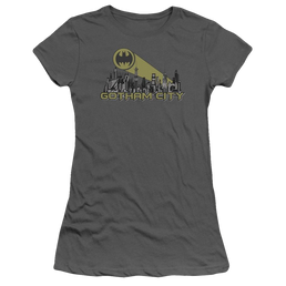 Batman Gotham Skyline - Juniors T-Shirt Juniors T-Shirt Batman   