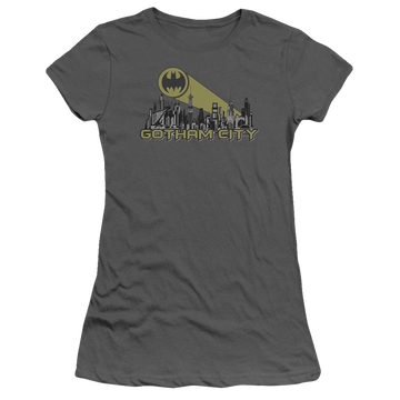 Batman Gotham Skyline - Juniors T-Shirt Juniors T-Shirt Batman   