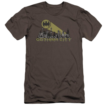 Batman Gotham Skyline - Men's Premium Slim Fit T-Shirt Men's Premium Slim Fit T-Shirt Batman   