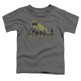 DC Batman Gotham Skyline - Toddler T-Shirt Toddler T-Shirt Batman   