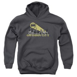 DC Batman Gotham Skyline - Youth Hoodie Youth Hoodie (Ages 8-12) Batman   