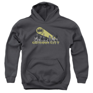DC Batman Gotham Skyline - Youth Hoodie Youth Hoodie (Ages 8-12) Batman   