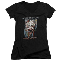 Batman Just For Laughs - Juniors V-Neck T-Shirt Juniors V-Neck T-Shirt Joker   