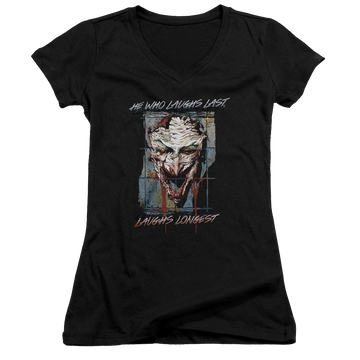 Batman Just For Laughs - Juniors V-Neck T-Shirt Juniors V-Neck T-Shirt Joker   