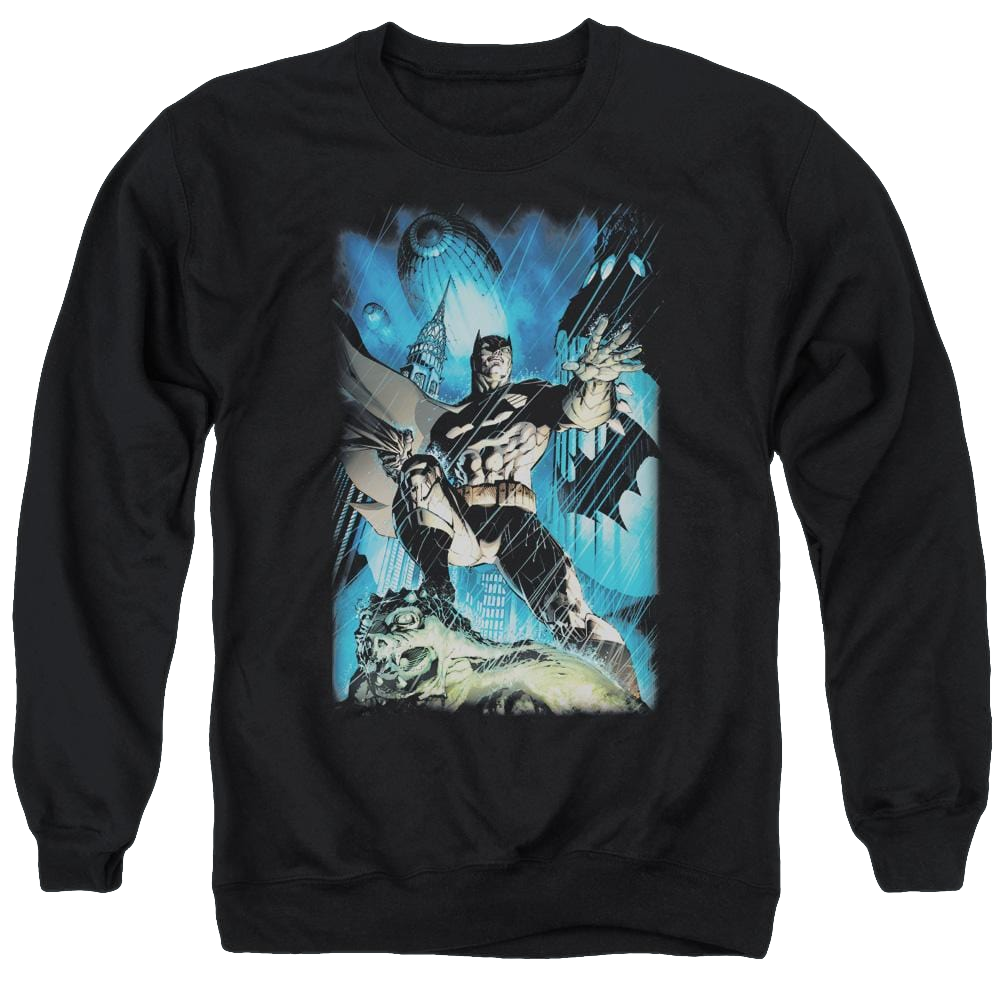 Batman Stormy Dark Knight - Men's Crewneck Sweatshirt Men's Crewneck Sweatshirt Batman   