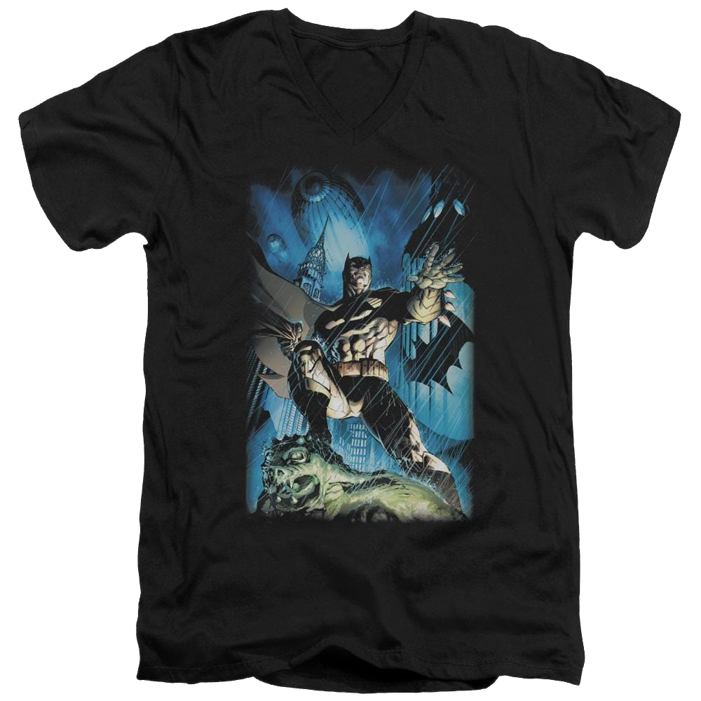 Batman Stormy Dark Knight - Men's V-Neck T-Shirt Men's V-Neck T-Shirt Batman   