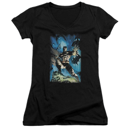 Batman Stormy Dark Knight - Juniors V-Neck T-Shirt Juniors V-Neck T-Shirt Batman   