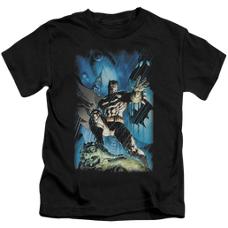 DC Batman Stormy Dark Knight - Kid's T-Shirt Kid's T-Shirt (Ages 4-7) Batman   