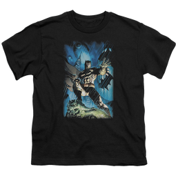 DC Batman Stormy Dark Knight - Youth T-Shirt Youth T-Shirt (Ages 8-12) Batman   