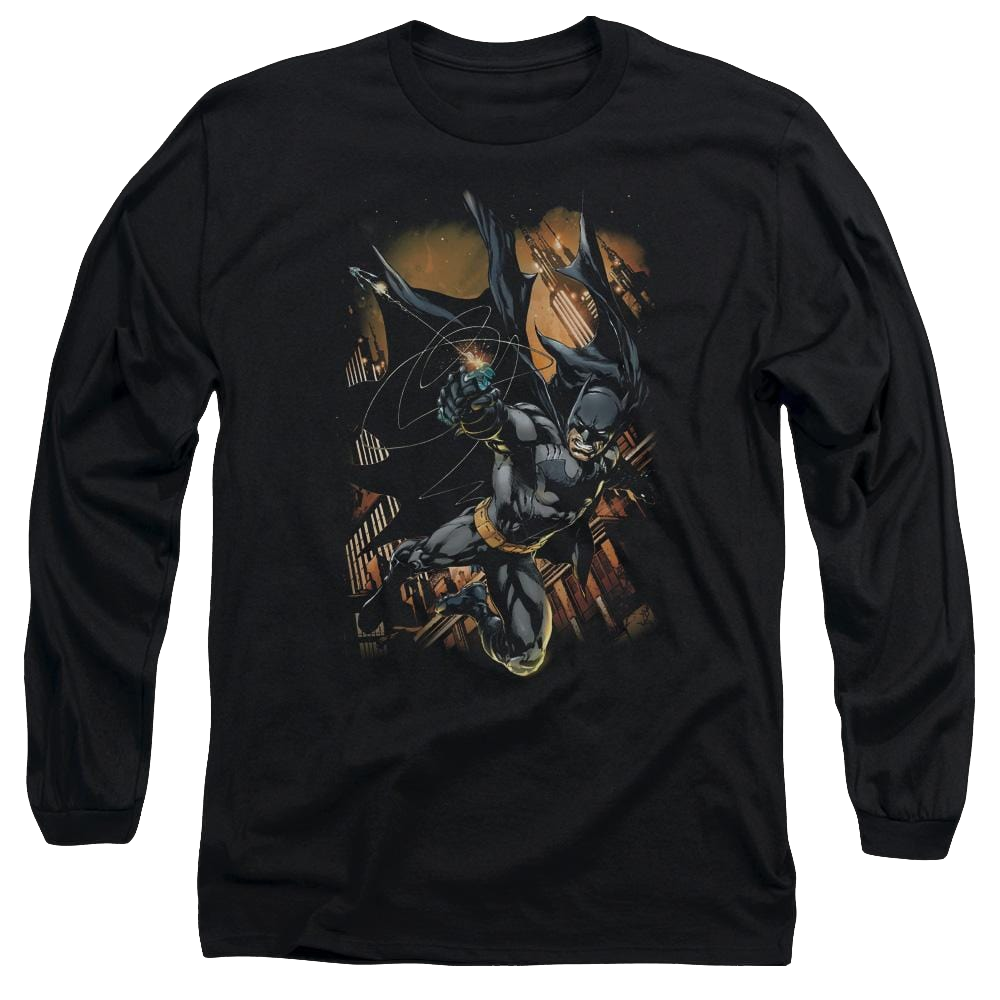 Batman Grapple Fire - Men's Long Sleeve T-Shirt Men's Long Sleeve T-Shirt Batman   