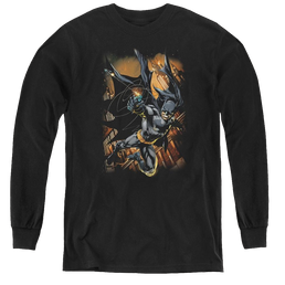 Dc Batman Grapple Fire - Youth Long Sleeve T-Shirt Youth Long Sleeve T-Shirt Batman   