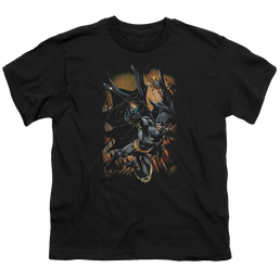 DC Batman Grapple Fire - Youth T-Shirt Youth T-Shirt (Ages 8-12) Batman   