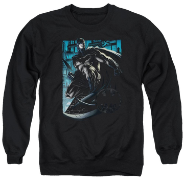 Batman Knight Falls In Gotham - Men's Crewneck Sweatshirt Men's Crewneck Sweatshirt Batman   