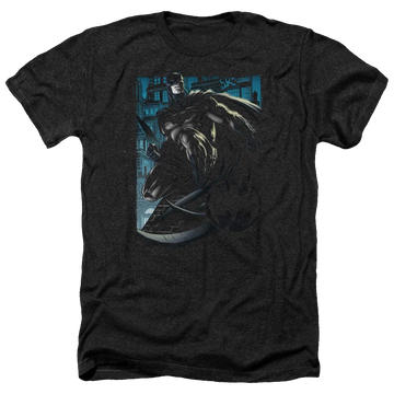 Batman Knight Falls In Gotham - Men's Heather T-Shirt Men's Heather T-Shirt Batman   