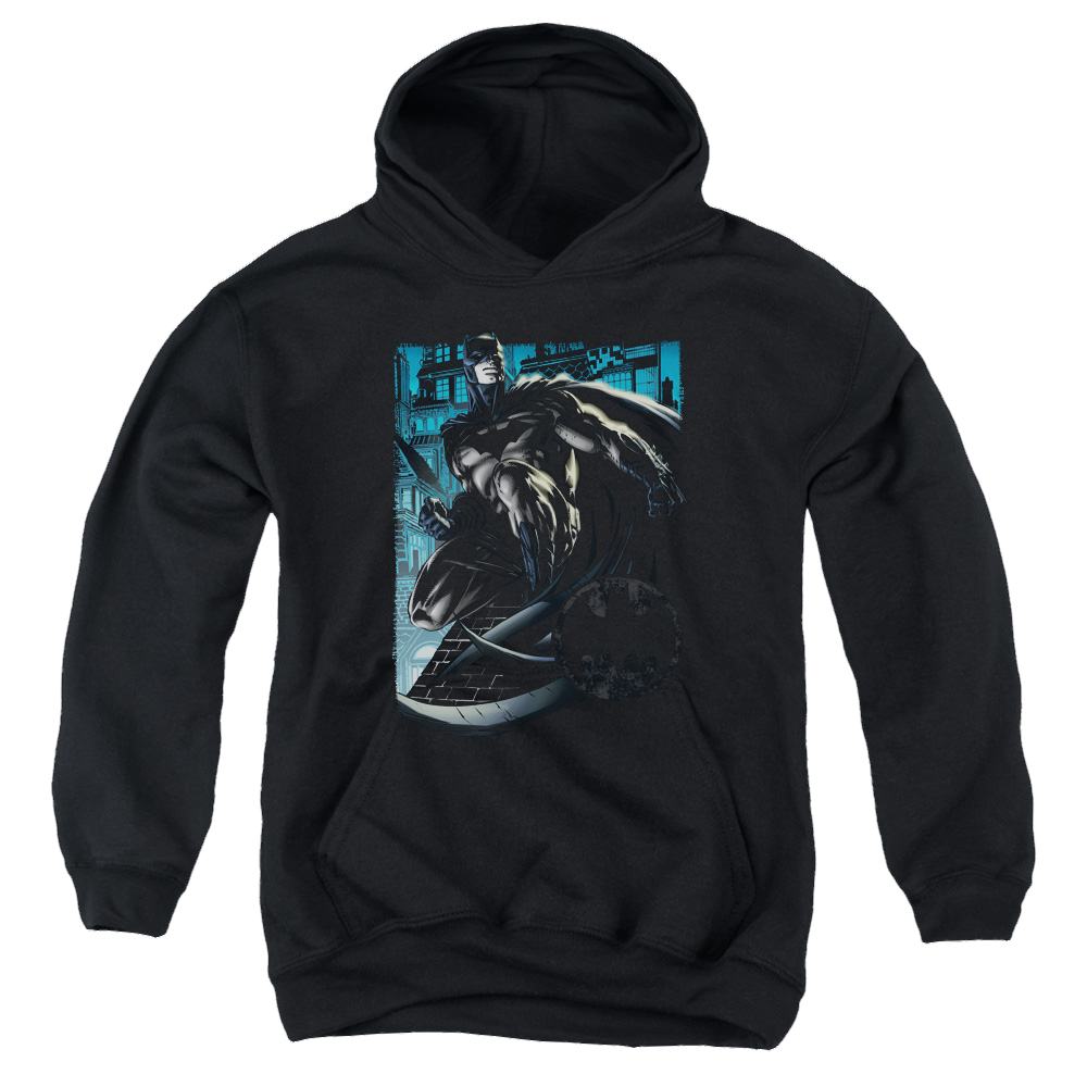 DC Batman Knight Falls In Gotham - Youth Hoodie Youth Hoodie (Ages 8-12) Batman   