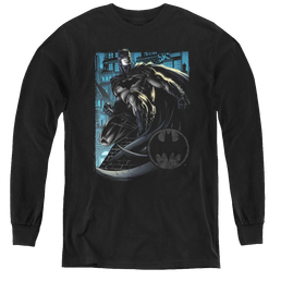Dc Batman Knight Falls In Gotham - Youth Long Sleeve T-Shirt Youth Long Sleeve T-Shirt Batman   
